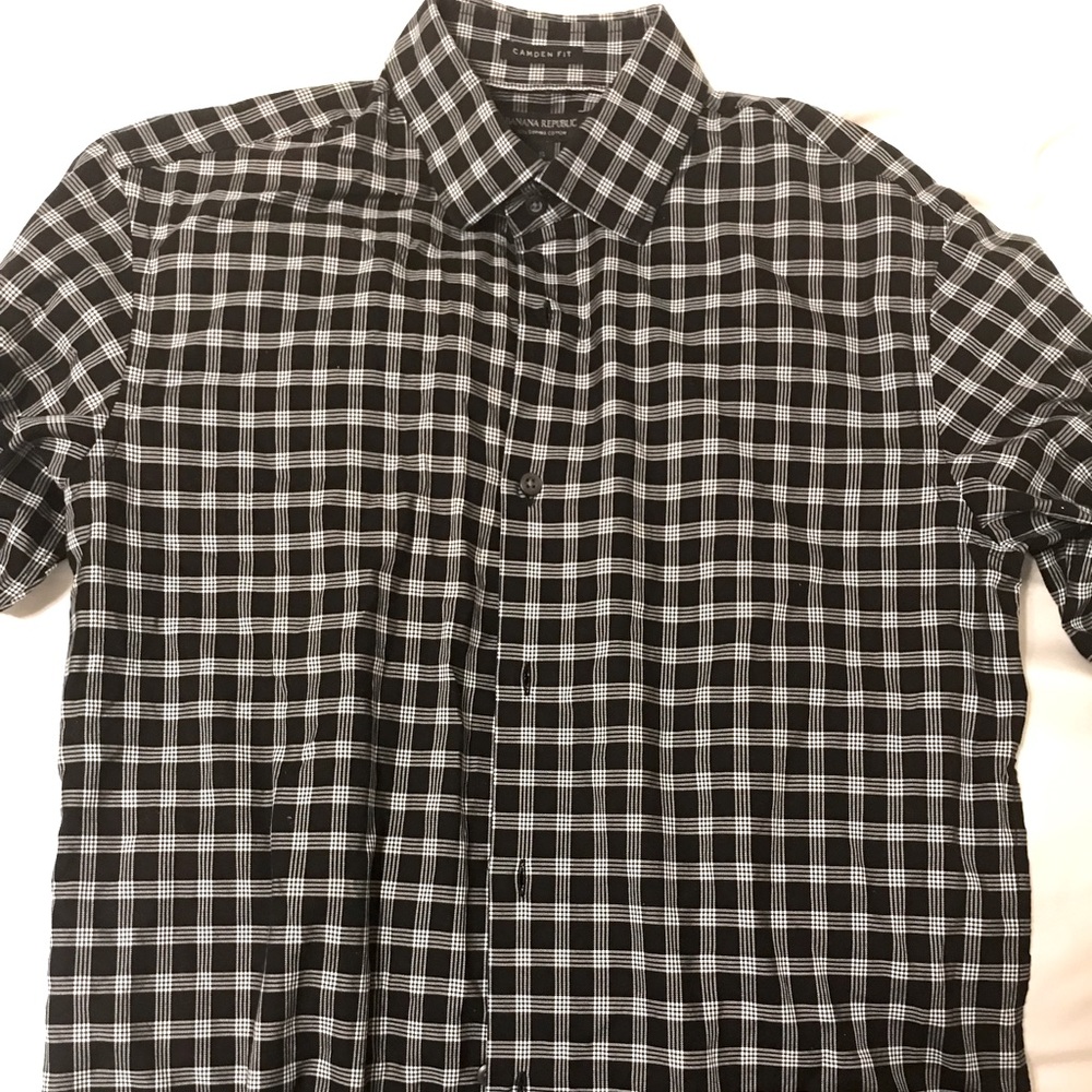 Moving sale! BR black checkered long sleeve shirt